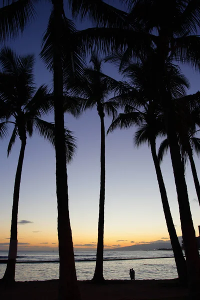 Plaży Waikiki, Honolulu, Oahu na Hawajach — Zdjęcie stockowe