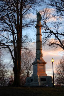 Bina ve Boston şehir merkezinde manzarası