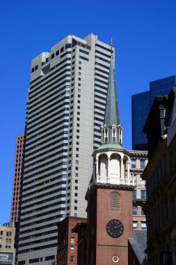 Bina ve Boston şehir merkezinde manzarası