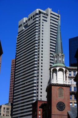 Bina ve Boston şehir merkezinde manzarası