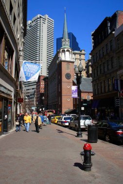 Bina ve Boston şehir merkezinde manzarası