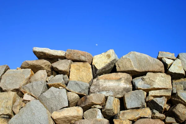 Gros plan du mur de pierre — Photo