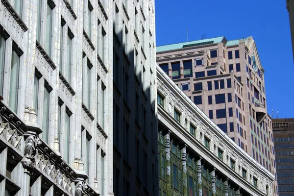 Edifício e horizonte no centro da cidade de Boston — Fotografia de Stock