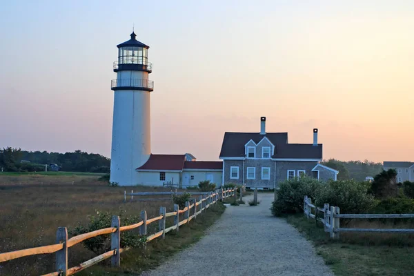 Race Point Light är en historiska fyr på Cape Cod, Massachusetts — Stockfoto