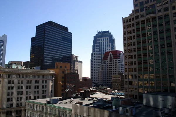 Edificio y horizonte en el centro de Boston —  Fotos de Stock
