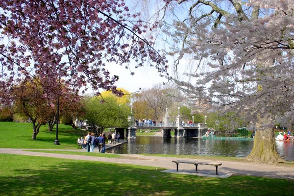 Boston Common and Public Garden, EUA — Fotografia de Stock