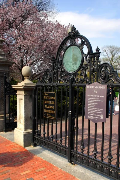 Boston Common i publiczny ogród, Stany Zjednoczone Ameryki — Zdjęcie stockowe
