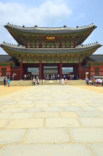 Gyeongbok palast, seoul, koreanische republik — Stockfoto