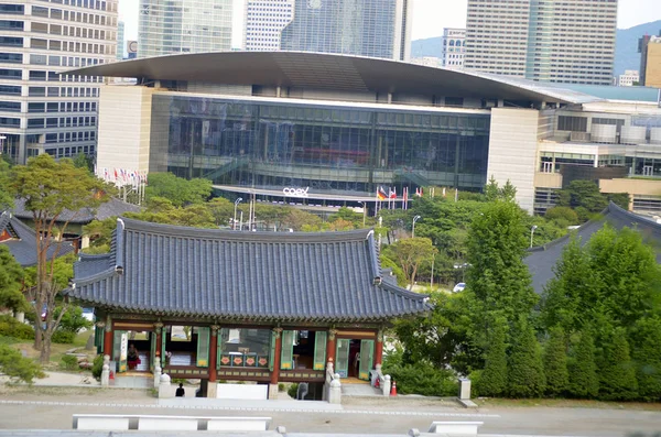 Bongeunsa buddhistiska tempel i Seoul, South Korea — Stockfoto