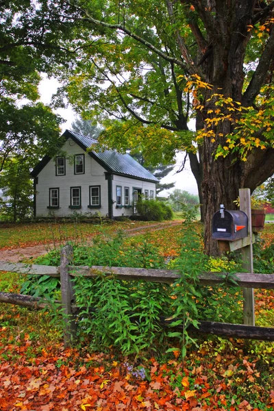 Pień obraz wsi Vermont, Stany Zjednoczone Ameryki — Zdjęcie stockowe