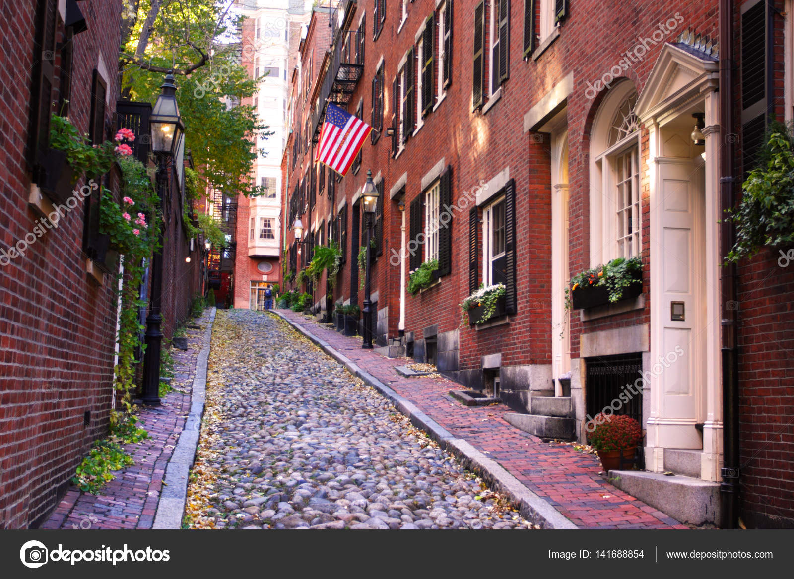 Beacon Hill, Boston — Photographie coleong © #141688854