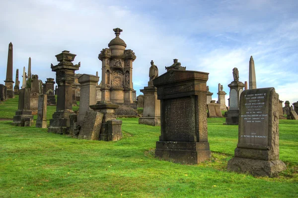 Necrópolis de Glasgow, cementerio gótico victoriano, Escocia, Reino Unido —  Fotos de Stock