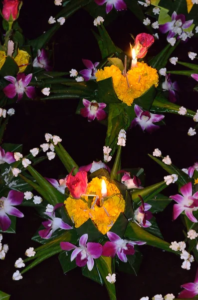 Loy krathong festival, thailand — Stockfoto