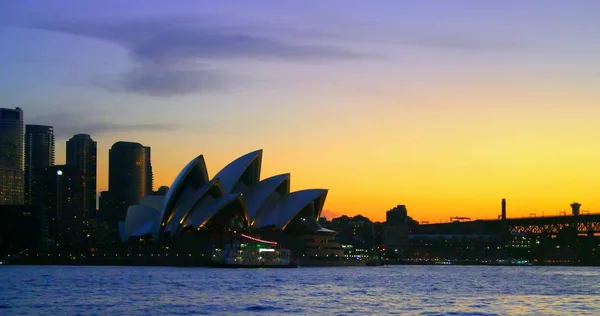 Sydney manzarası, gece — Stok fotoğraf