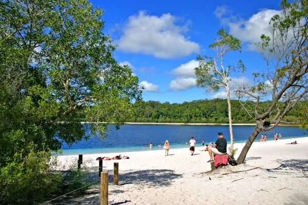 Isla Fraser, Australia es la isla de arena más grande del mundo — Foto de Stock