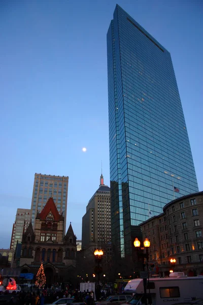 A Biblioteca Pública de Boston é um dos maiores sistemas de bibliotecas públicas municipais dos Estados Unidos. — Fotografia de Stock