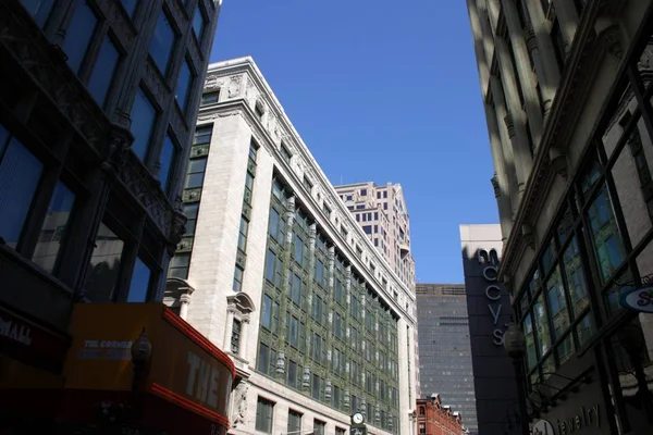 Building and skyline at Boston city center — Stock Photo, Image