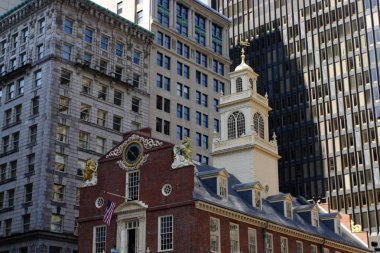 Bina ve Boston şehir merkezinde manzarası