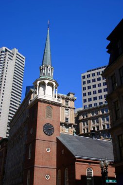 Bina ve Boston şehir merkezinde manzarası