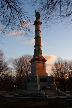 Bina ve Boston şehir merkezinde manzarası