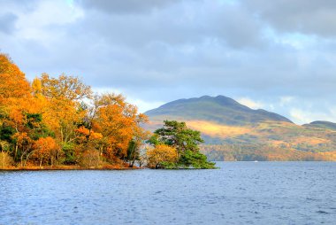 Loch Lomond, İskoçya'nın stok görüntü
