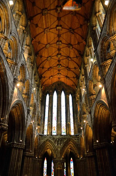 Glasgower kathedrale aka high kirk of glasgow oder st kentigern oder st mungo — Stockfoto