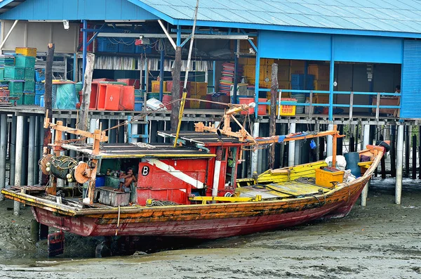 Рибальському селі, Пантай Ketam, Малайзія — стокове фото