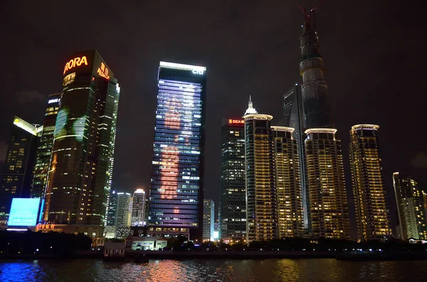 상하이 스카이 라인, 중국의 재고 이미지 — 스톡 사진