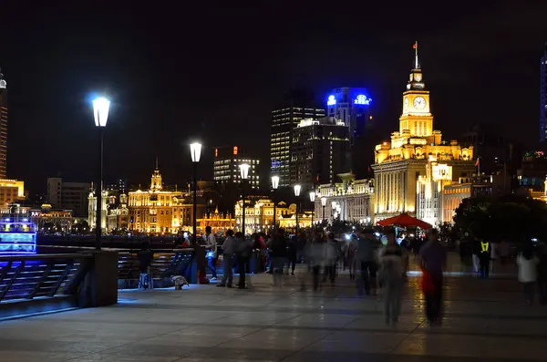 Burzovní obraz panoramatu Shanghai, Čína — Stock fotografie