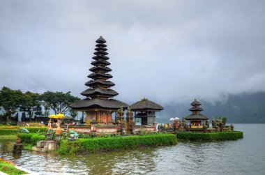 Pura ulun danu bratan, hindu Tapınağı bratan Gölü, bali, Endonezya