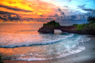 Bali Adası Endonezya 'daki Tanah Lot Tapınağı