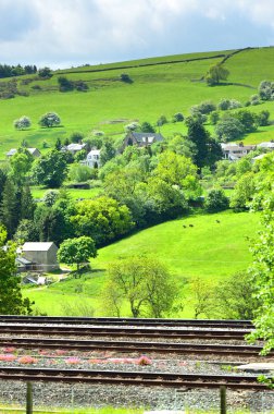 Mancheste yakınındaki Peak district, klasik İngiliz manzara