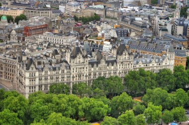 Londra manzarası, yatay, Big Ben, Westminster Sarayı, London Eye, Westminster Bridge, Thames Nehri, Londra, İngiltere, Birleşik Krallık