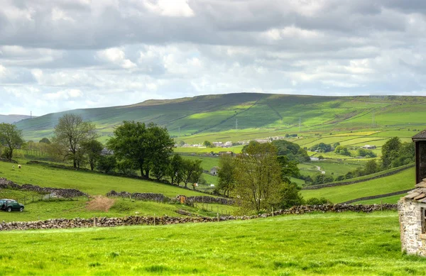 Klasyczny Brytyjski Krajobraz Peak District Pobliżu — Zdjęcie stockowe