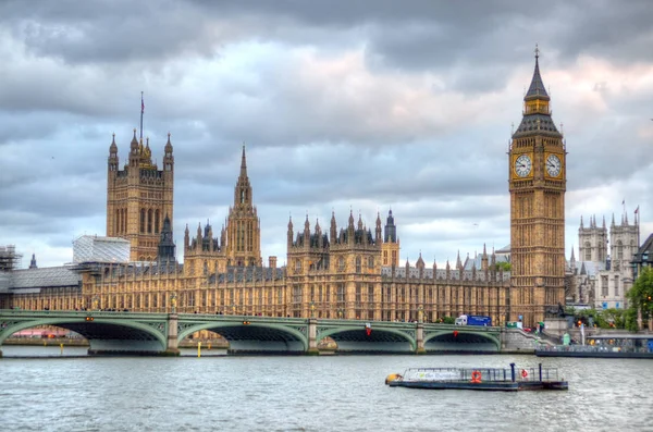 Μεγάλο Ben Και Σπίτια Του Κοινοβουλίου Λονδίνο Ηνωμένο Βασίλειο — Φωτογραφία Αρχείου