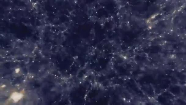 Zburând Printr Câmp Stelar Spațiul Cosmic Infinit Cosmos Star Field — Videoclip de stoc