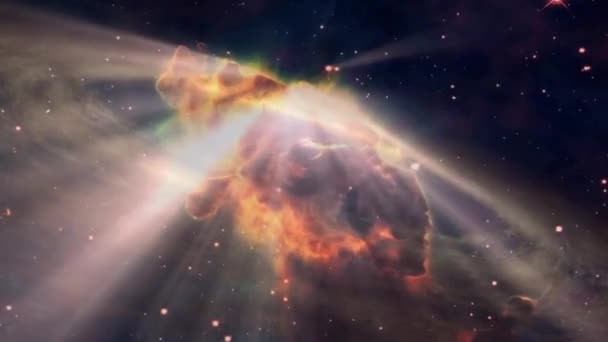 Volare Attraverso Campo Stellare Nello Spazio Infinito Campo Stellare Del — Video Stock