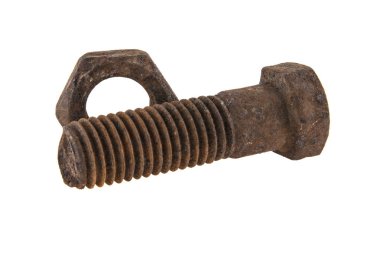 Beyaz arka plan üzerinde izole eski vida