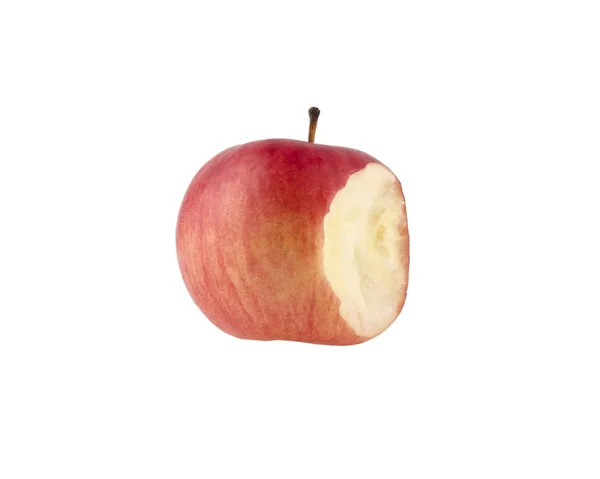 แอปเปิ้ลสีแดง ISOLATED บนไวท์แบ็คโกรฟ — ภาพถ่ายสต็อก
