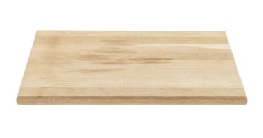 Kesme tahtası beyaz arkaplanda izole edildi