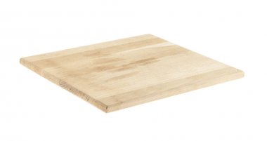 Kesme tahtası beyaz arkaplanda izole edildi