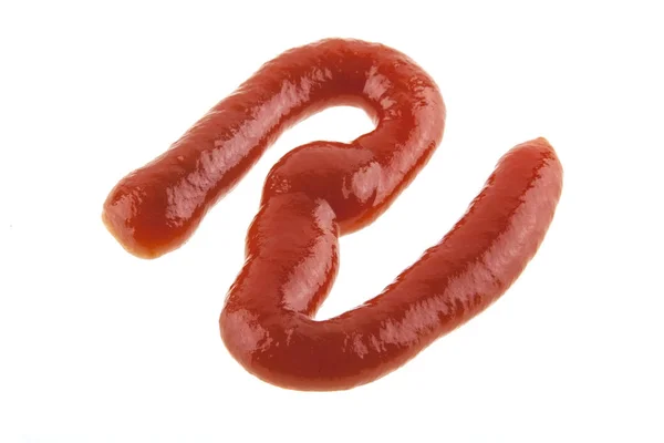 Ketchup isolado no fundo branco — Fotografia de Stock
