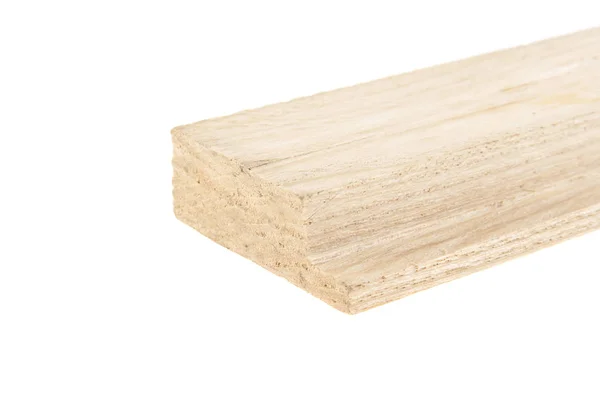 Tablero de madera aislado sobre fondo blanco — Foto de Stock