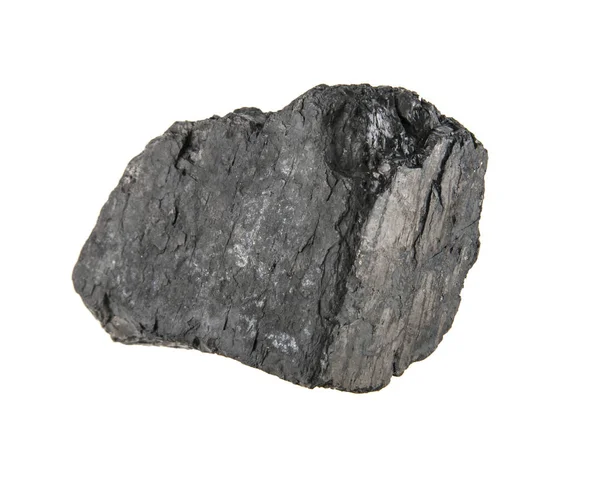하얀 배경에 고립된 석탄 — 스톡 사진