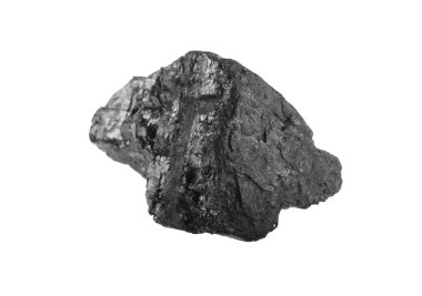 kömür beyaz arkaplanda izole edildi