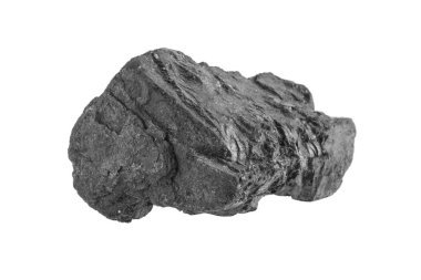 kömür beyaz arkaplanda izole edildi