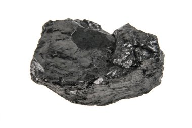 kömür beyaz arkaplanda izole edildi