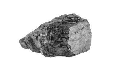 kömür beyaz arkaplanda izole edildi