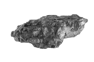 kömür beyaz arkaplanda izole edildi