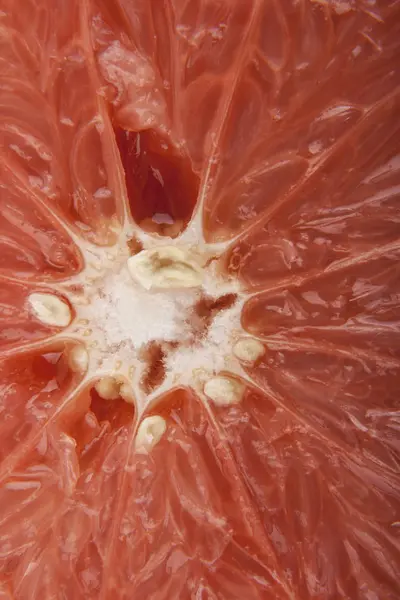 Grapefruit pulp sebagai latar belakang — Stok Foto